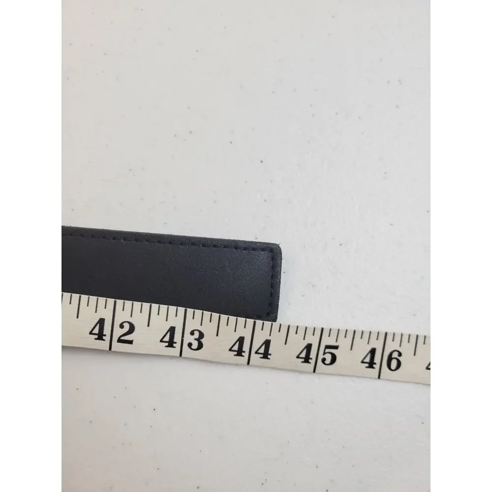 Belt Black Genuine Leather Formal Business Career Work Dress Men's Belt Size 40‎